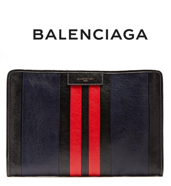 17AW【BALENCIAGA】バレンシアガ クラッチバッグ コピー BAZAR mini クラッチ/Tricolore 7120219